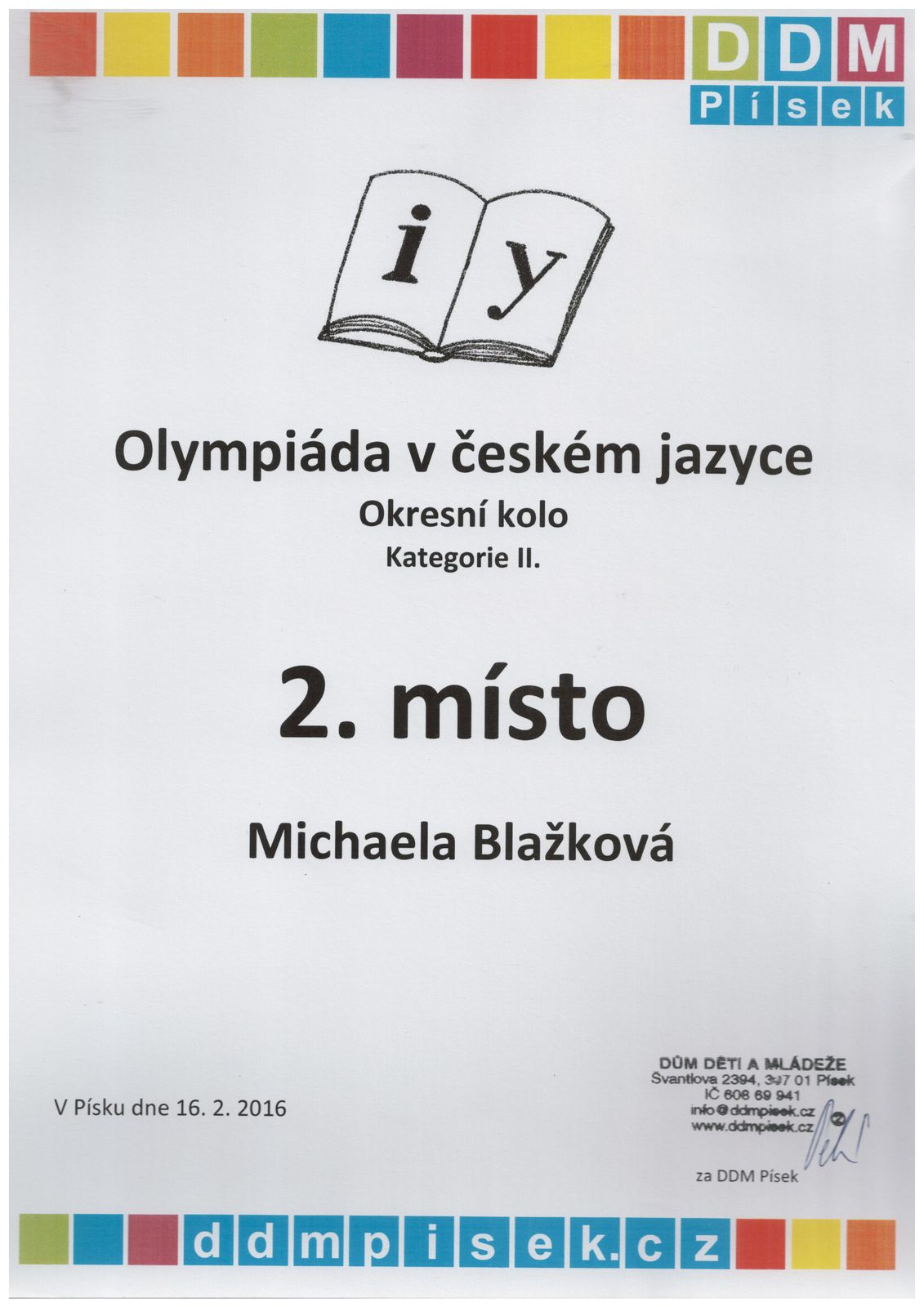 Diplom II. kategorie