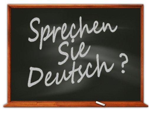 Tabule s nápisem Mluvíte něměcky?